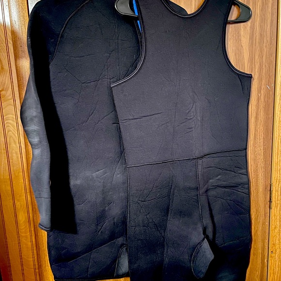 Action plus wet suit, long johns and blouse mildly worn no tears, zippers works. - Picture 2 of 5